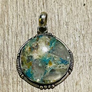 925 Silver Plated Quantum Quattro Pendant Necklace